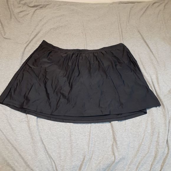 Swimsuits For All Plus Size Black Swim Skirt 20 - Picture 5 of 7